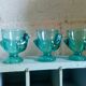 Six colourful glass pods