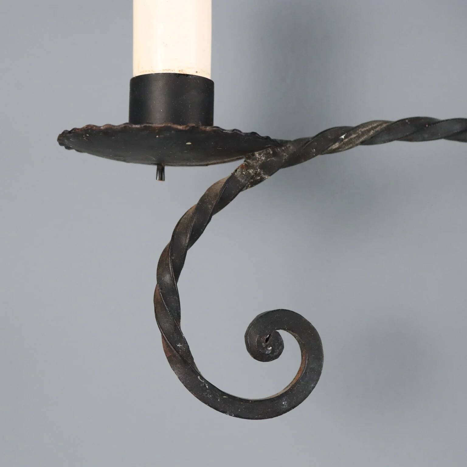 Wall sconce in wrought iron with 5 lights - Italy
