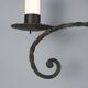 Wall sconce in wrought iron with 5 lights - Italy