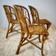 3 chaises vintage en rotin
