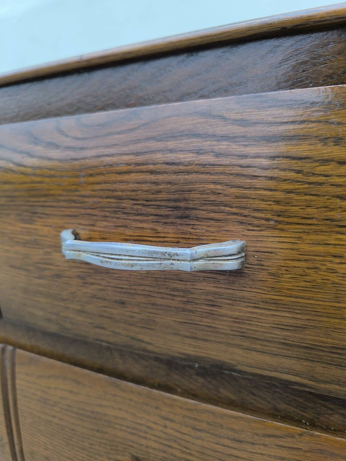 Art Deco oak chiffonier