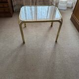 Vintage brass coffee table, 1970s