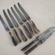 8 old knives with steel blades
