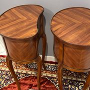 Pair of Louis XV kidney-shaped bedside tables