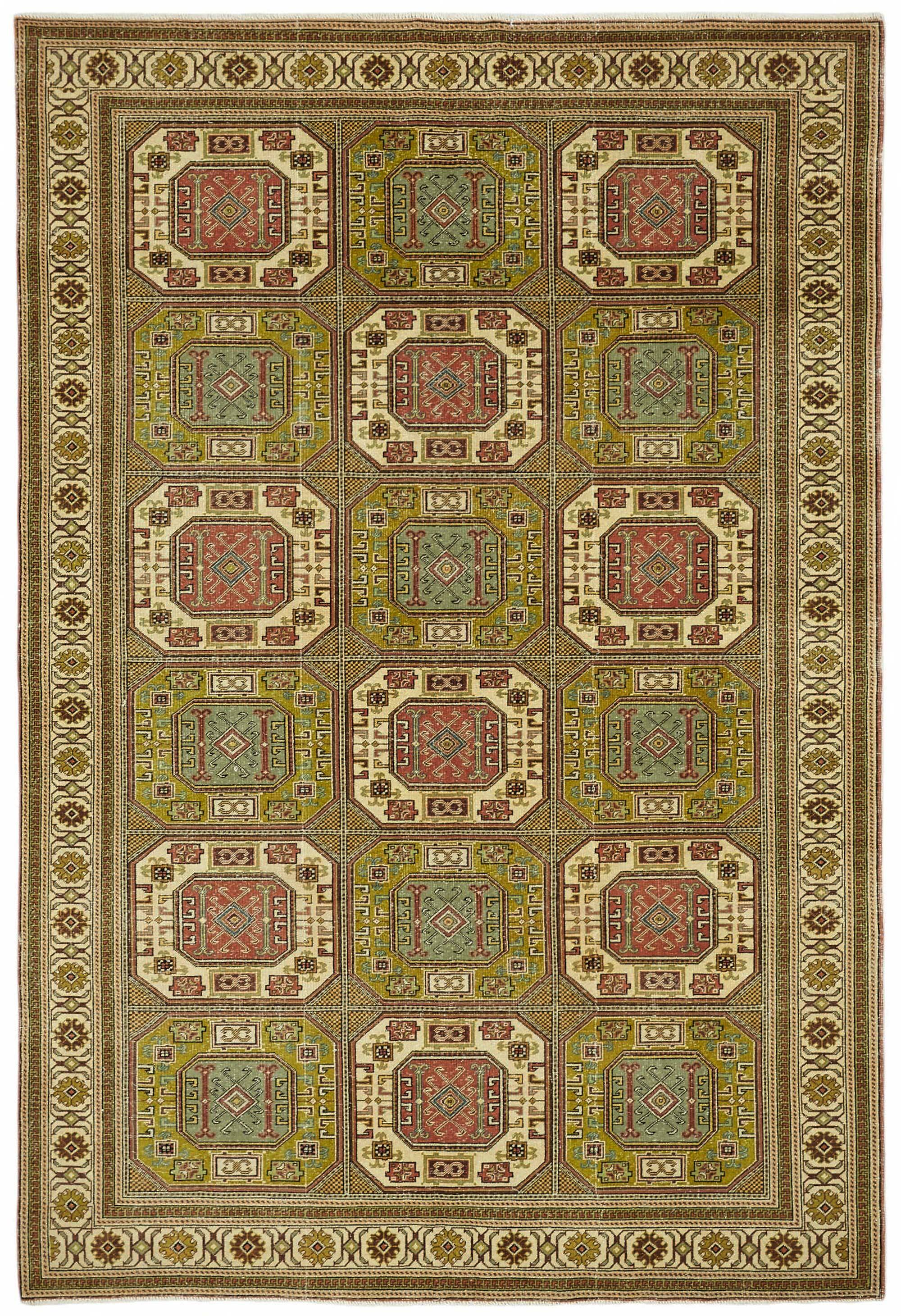 Turkish Wool Vintage Kayseri Rug 195 cm x 295 cm