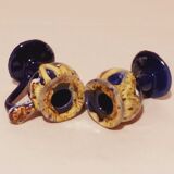 Pair of ceramic candle holders