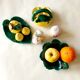 Servant salt / pepper / mustard in slurry lemons Vallauris