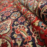 Vintage Persian Rug Handwoven Oriental Kashan Carpet- 362x244cm