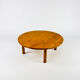 Table basse en pin massif du milieu du siècle, années 1970