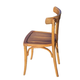 Chaise bistrot vintage en bois