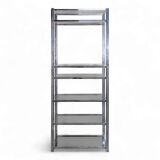 Etagère chromée et verre fumé des années 70