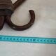 Vintage wooden rattan coat rack bamboo hat rack