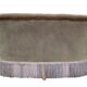 Padded velvet toad bench