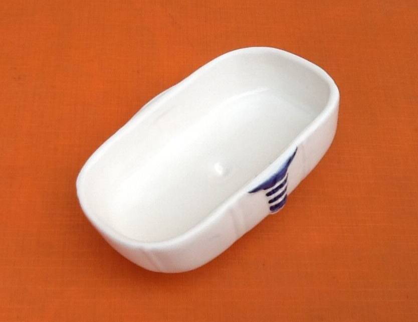 Ceramic butter dish with Maritime Lighthouse decor