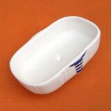 Ceramic butter dish with Maritime Lighthouse decor