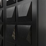 Mid-Century Brutalist Cabinet or Highboard, Belgium ca. 1970