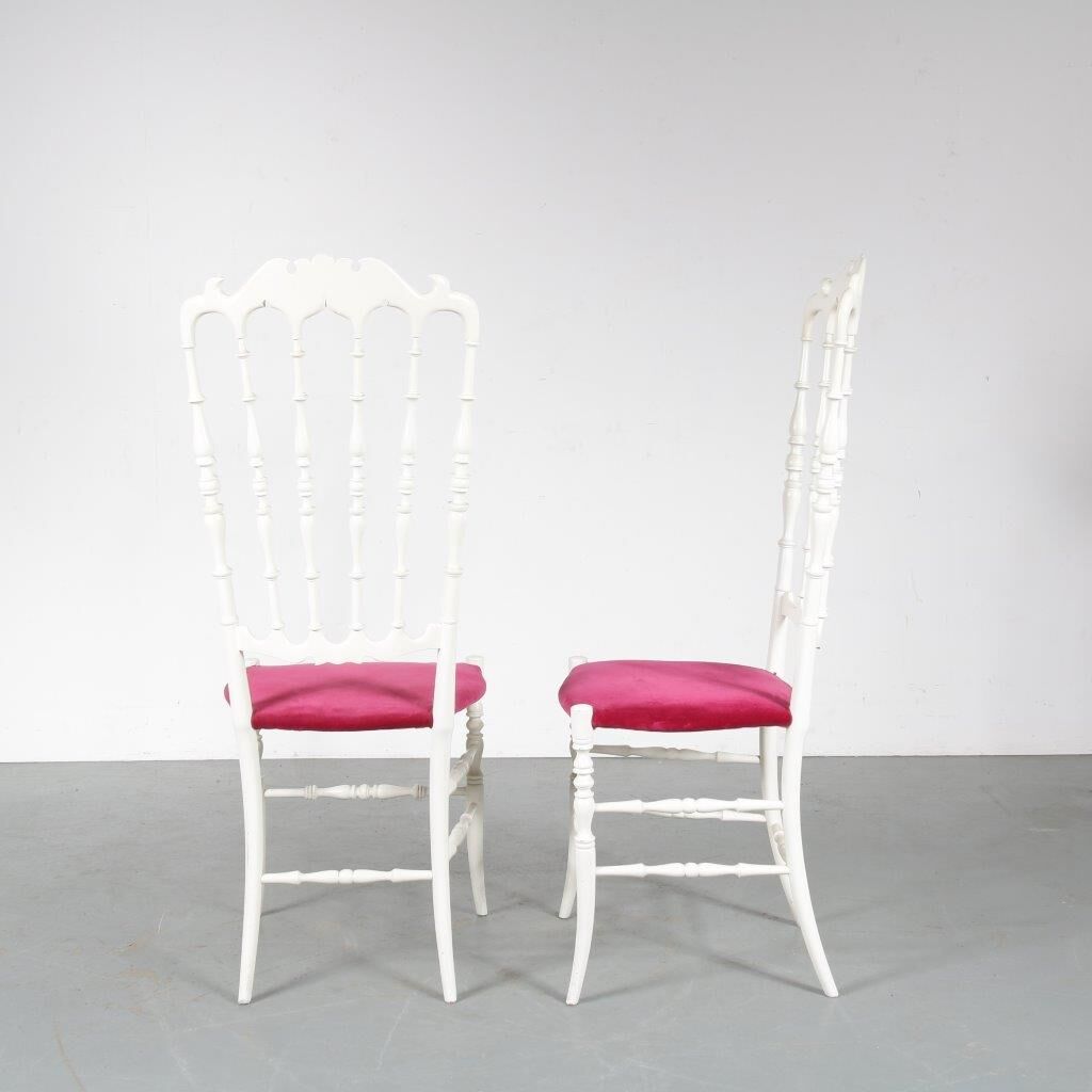 Pair of Chiavari chairs, manufactured in Italy 1960