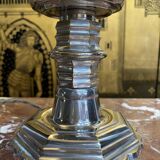 Silver metal floor lamp
