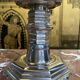 Silver metal floor lamp