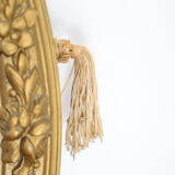 Mirror stucco, oval, gilded 48x59cm