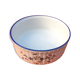 Plat rond à soufflé n°1 décor floral porcelaine france