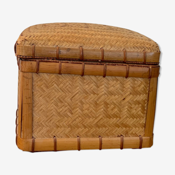 Vintage rattan box