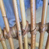 Lot of two armchairs shells and matching table 60s