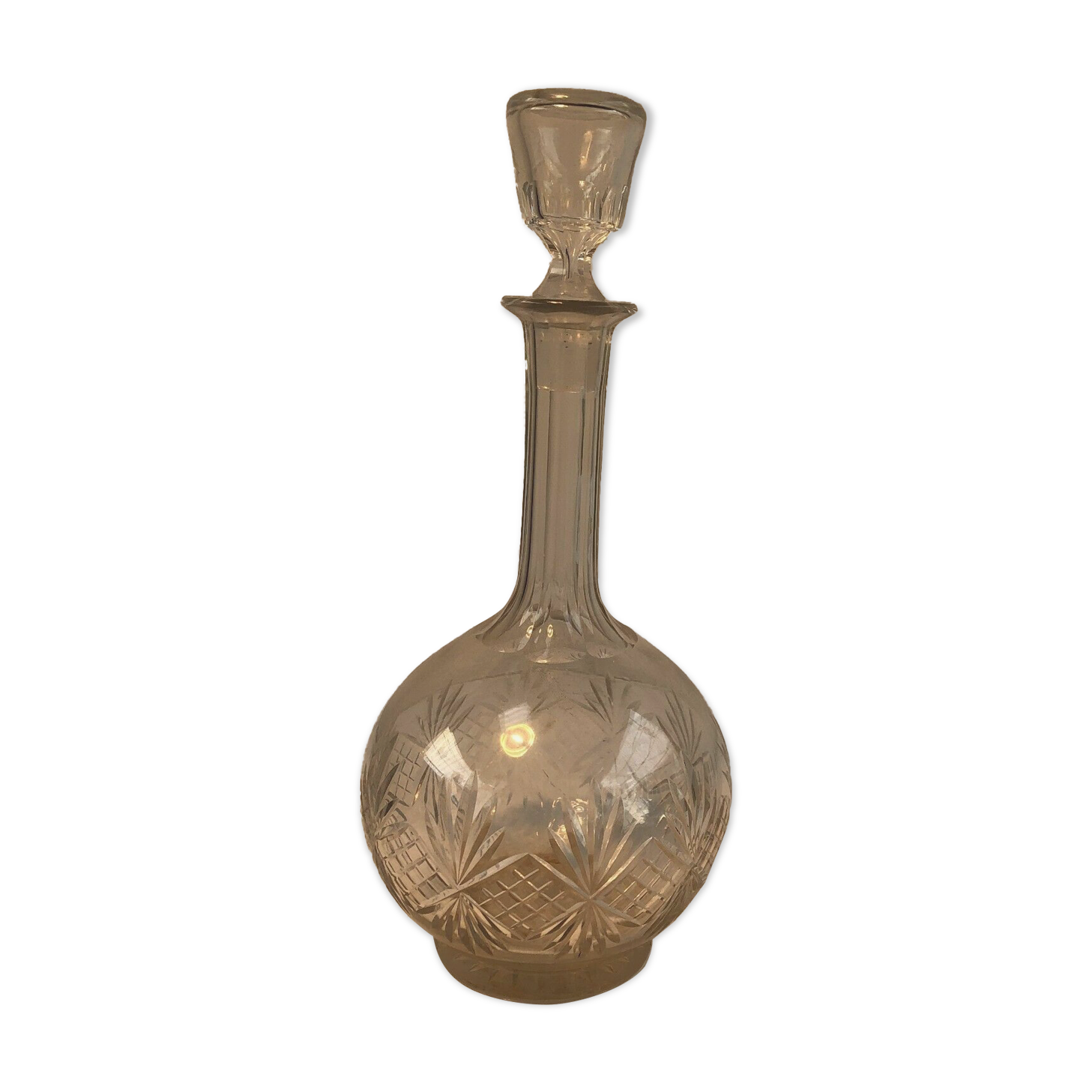 Crystal bottle in the style of Saint Louis 19th century