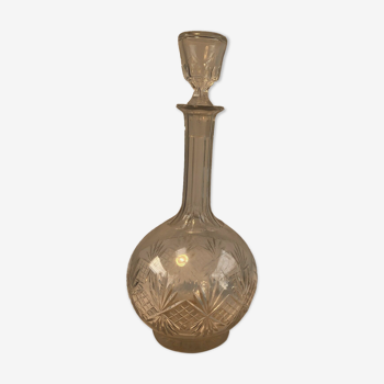 Flacon cristal dans le style de Saint Louis 19ème siècle
