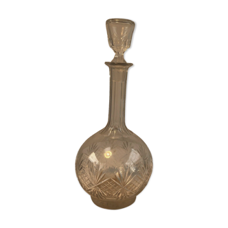 Flacon cristal dans le style de Saint Louis 19ème siècle