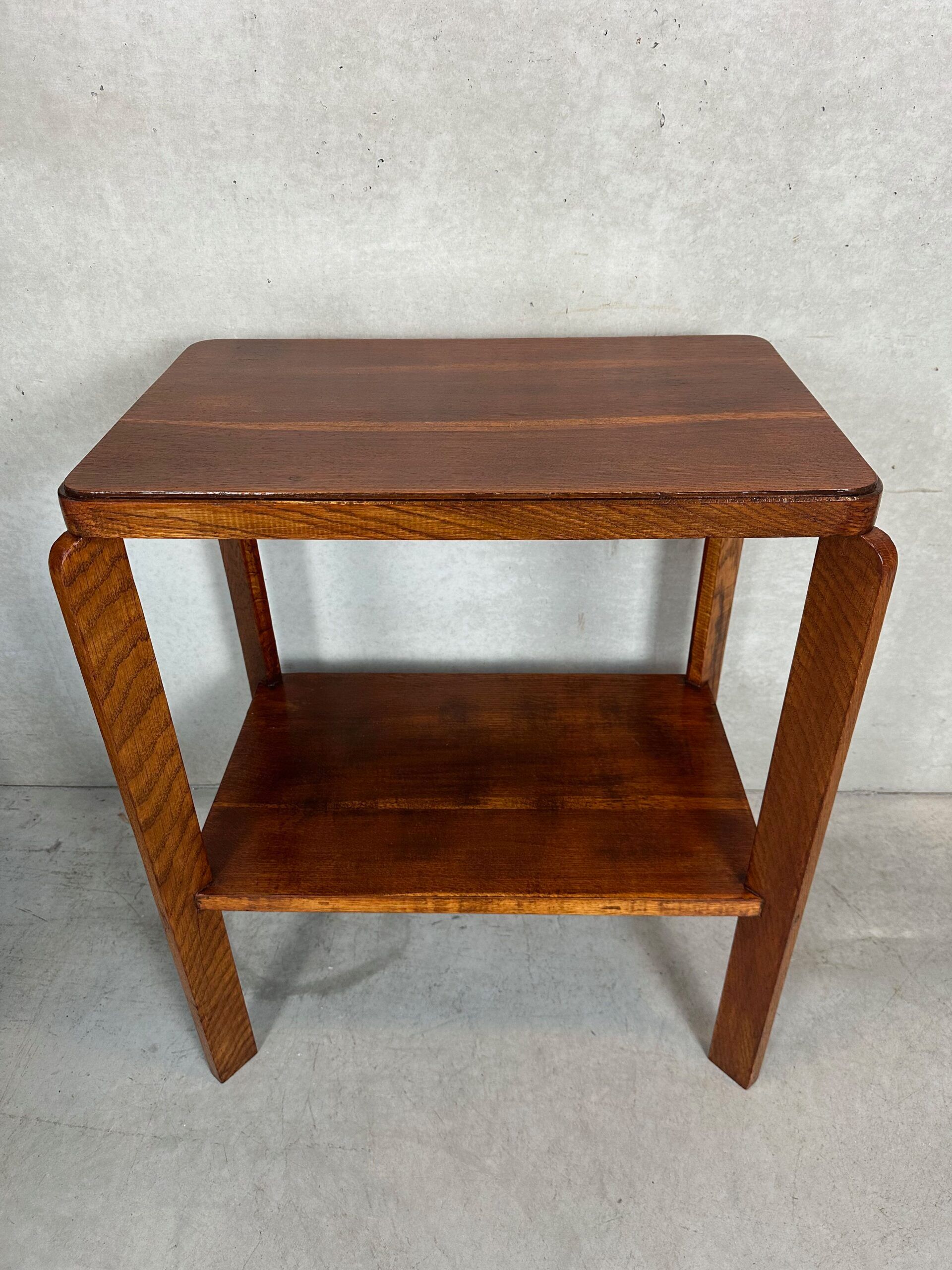 Table d'appoint art déco – chêne
