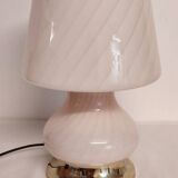 Lámpara de mesa "seta"de cristal de Murano. Italy, 1980s.