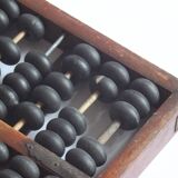 Chinese Suanpan counting frame with beads or Abacus, ca 19th