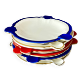 Vintage Rosenthal Elfenbein Kronach Ceramic Ashtray, Miramar Serie with Red