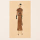 Art Déco Fashion Illustration V, Gouache on Paper, 123 x 58 cm