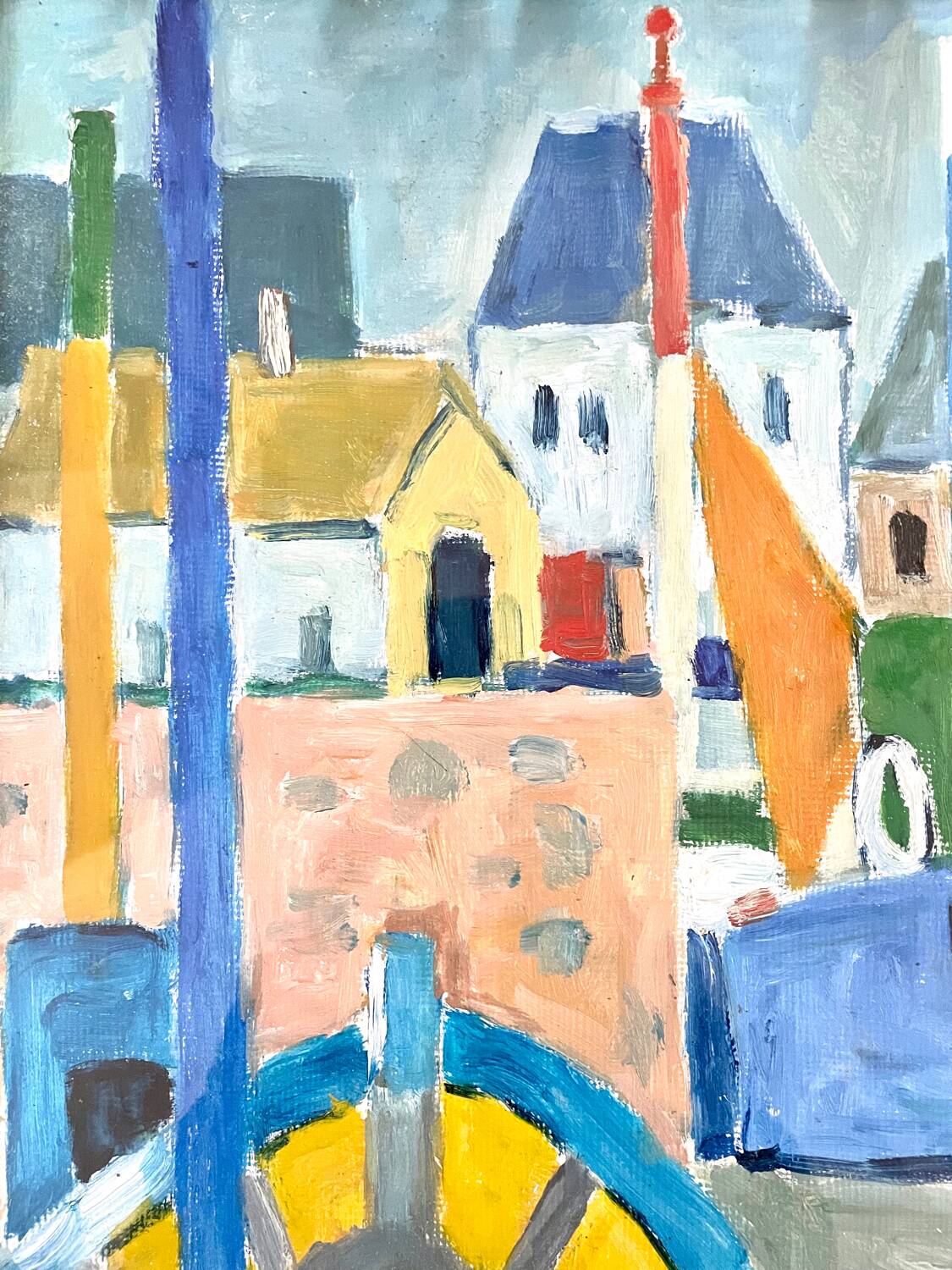 Large gouache painting “La Chaume”
