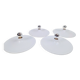 Vintage White UFO Disc Wall Lamps from Targetti Sankey, 1970s, Set of 4