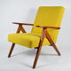 Vintage armchair model VAR, 1960s, restored, yellow