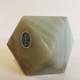 Presse papier en marbre d'onyx vintage