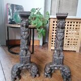 Gothic style chenets