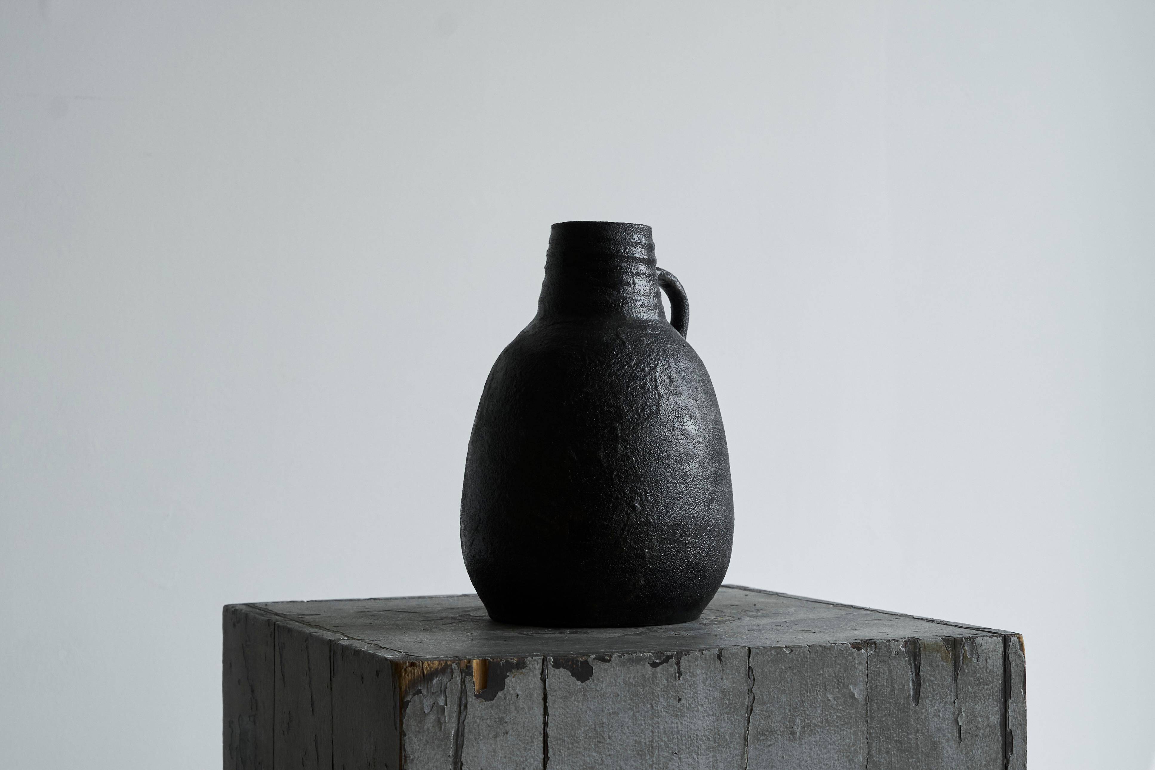 Wabi Sabi pottery vase from the mid-20th century.