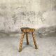 Brutalist wooden stool.