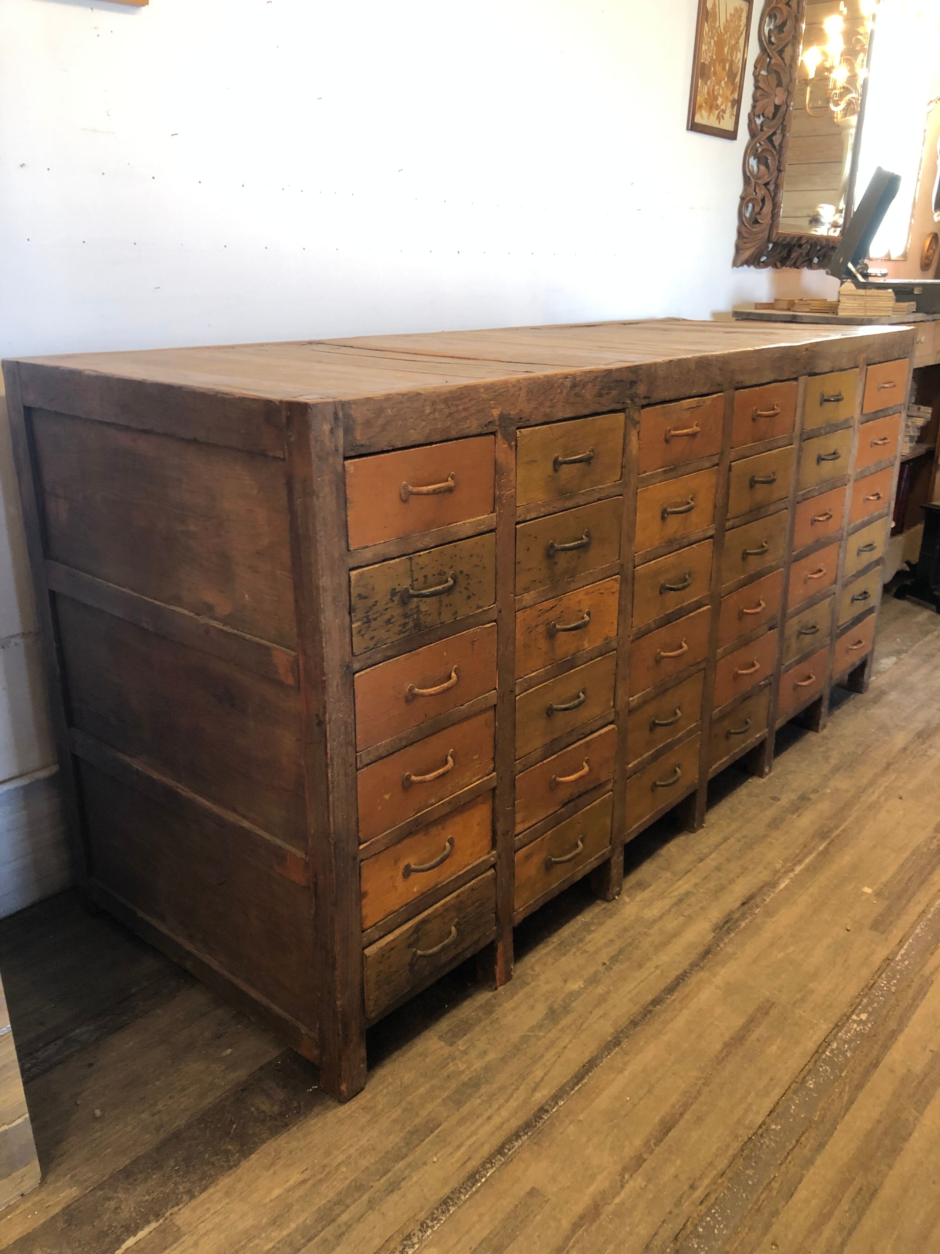 Trade furniture with 36 drawers