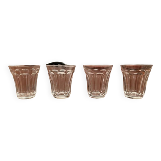 4 Saint-Louis crystal glasses