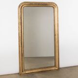 19th C Louis Philippe Mirror with Flowers