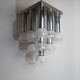 Chandelier with satin glass lights, Italy, 1970s