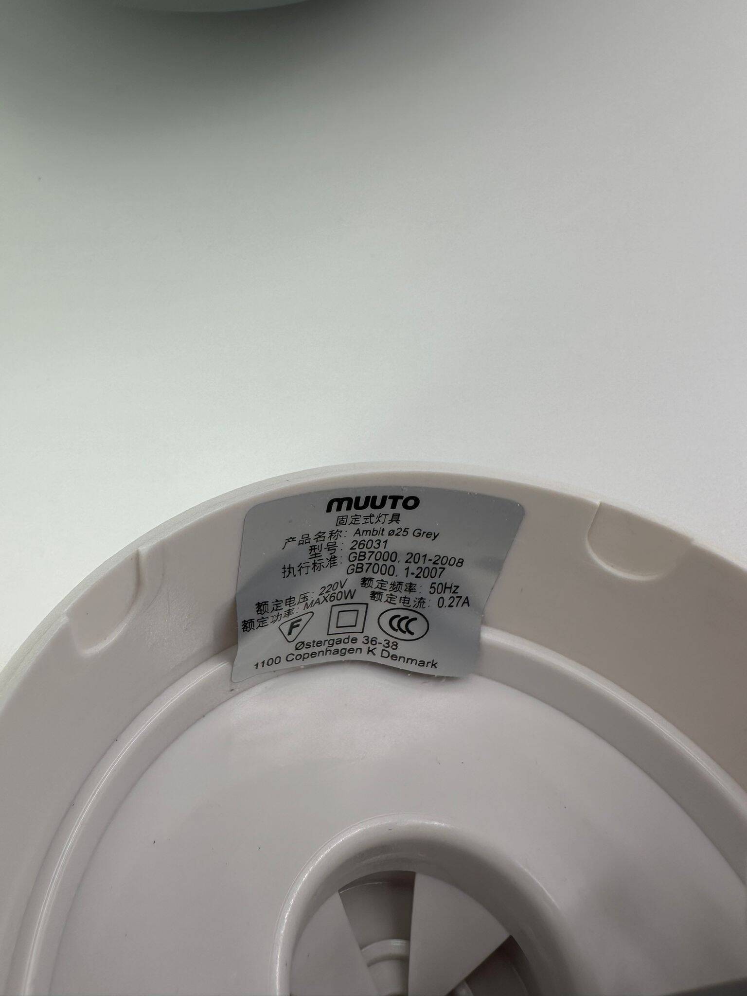 Muuto Ambit Grey Pendant Light