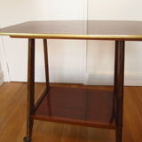 Table desserte TV sur roulettes (70's)
