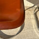 Pair of leather and chromed metal chairs year 70