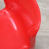 1970s Kartell Model 4875 chair by Carlo Bartoli red color